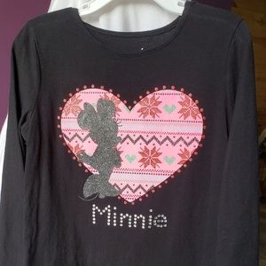 Young girl's Minnie Mouse long sleeved shirt